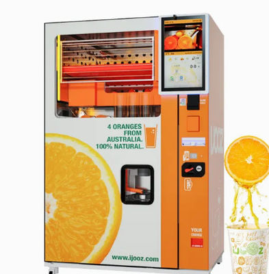 गुणवत्ता  Wireless QR Code Fruit Juice Vending Machine 220V - 240V 50Hz Air Cooled Frost Free कारखाना
