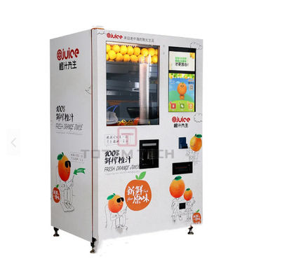 गुणवत्ता  TA01 Orange Fresh Juice Vending Machine Automatic Cash Coin Card Payment कारखाना