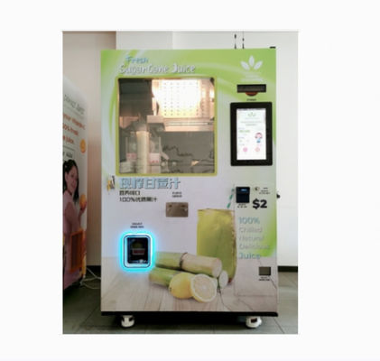 गुणवत्ता  220V / 50Hz Sugarcane Vending Machine Juice Extractor For Restaurants Supermarkets कारखाना