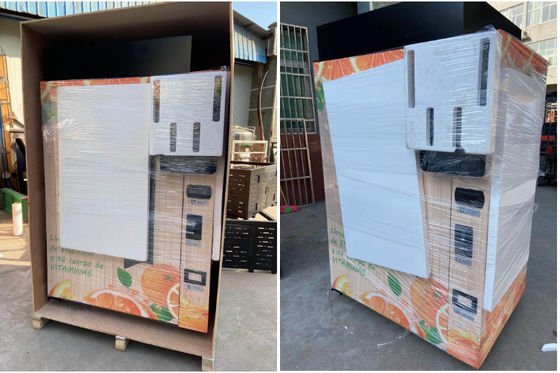 मध्यम आकार के फलों का जूस वेंडिंग मशीन 250W इनडोर बिना कैनोपी के