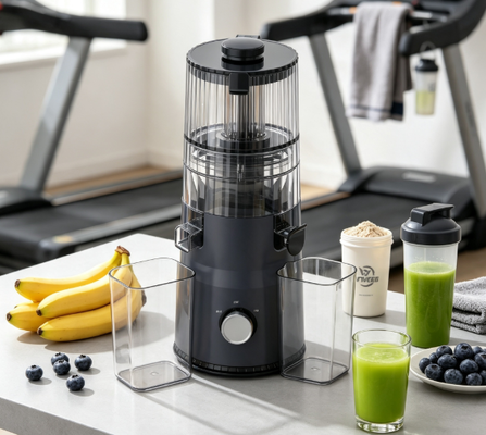 Fresh Smart HJ103 Compact Slow Masticating Juicer 135mm Wide Chute, 200W Cold Press & Self-Cleaning के साथ Clean, Simple Nutrition के लिए The Minimalist की पसंद